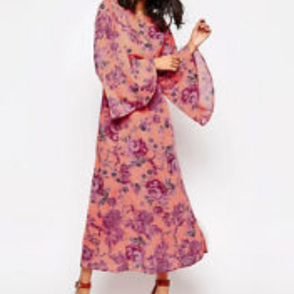 NWT Free People Melrose Floral Open Back Maxi - Picture 13 of 15